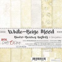 Дизайнерски комплект "Basic 04 - White-Beige Mood", 15см, Craft o'Clock