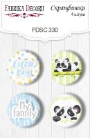 Скрапбукинг копчета "My little panda boy 1 #330", Fabrika Decoru