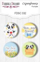 Скрапбукинг копчета "My little panda boy #332", Fabrika Decoru