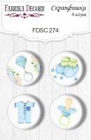 Скрапбукинг копчета "Puffy Fluffy Boy #274", Fabrika Decoru