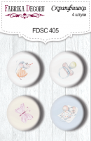 Скрапбукинг копчета "My little mousy girl #405", Fabrika Decoru