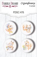 Скрапбукинг копчета "Funny fox boy #478", Fabrika Decoru