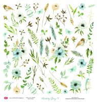 Дизайнерски лист "Morning Mist"-7, 30см, Craft&You Design