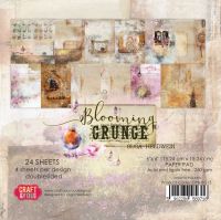 Дизайнерско блокче "Blooming Grunge", 15см, Craft&You Design