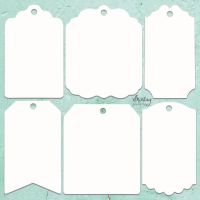 Елементи от бирен картон "Tags", Mintay Papers