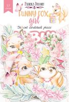 Дизайнерски хартиени елементи "Funny fox girl", Fabrika Decoru