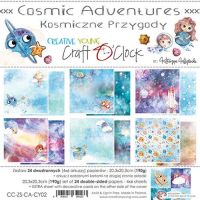 Дизайнерски хартии "Cosmic Adventures", 20см, Craft o'Clock