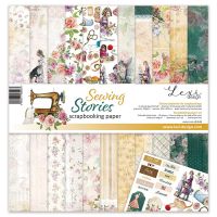 Дизайнерски хартии "Sewing stories", 30см, Laserowe Love
