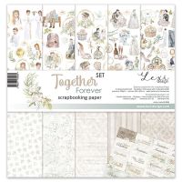 Дизайнерски хартии "Together Forever", 30см, Laserowe Love