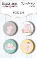 Скрапбукинг копчета "My cute Baby elephant girl #539", Fabrika Decoru