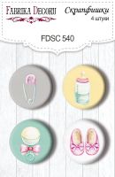 Скрапбукинг копчета "My cute Baby elephant girl #540", Fabrika Decoru