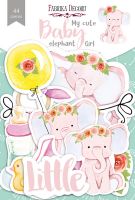 Дизайнерски хартиени елементи "My cute Baby elephant girl", Fabrika Decoru