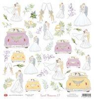 Дизайнерски лист с елементи за изрязване "Sweet Memories"-7, 30см, Craft&You Design
