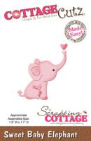 Дизайнерска щанца за изрязване "Sweet Baby Elephant", Cottage Cutz