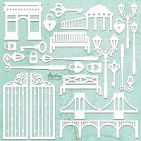 Елементи от бирен картон "City Set", Mintay Papers