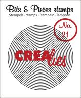 Дизайнерски печат №21 "Circles in Circle", Crealies