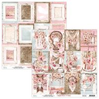 Дизайнерски лист "Blissful Time"-06, 30см, Mintay Papers