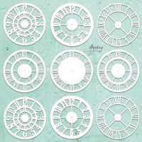 Елементи от бирен картон "Clocks Set", Mintay Papers