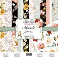 Дизайнерски хартии "Miracle Flowers", 20см, Fabrika Decoru