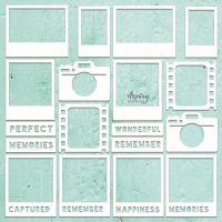Елементи от бирен картон "Photo 2 Set", Mintay Papers