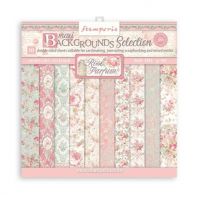 Дизайнерски фонови хартии "Rose Parfum-Backgrounds", 30см, Stamperia