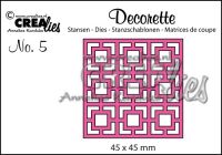 Дизайнерска щанца за изрязване "Decorette" №5, Crealies