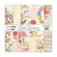 Дизайнерски хартии "Bird Romance", 20см, ScrapBoys