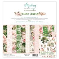 Дизайнерски хартии "Peony Garden", 30см, Mintay Papers