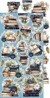 Дизайнерски елементи за изрязване "Lovely When You Read-Flowers and More", Craft o'Clock