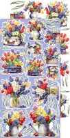 Дизайнерски елементи за изрязване "Tulip Love-Flowers", Craft o'Clock