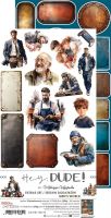 Дизайнерски елементи за изрязване "Hey, Dude! - Men's World", Craft o'Clock
