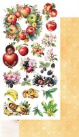 Дизайнерски елементи за изрязване "My Little Baby Fruit", Alchemy of Art