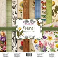 Дизайнерски хартии "Spring Botanical Story", 30см, Fabrika Decoru