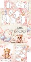 Дизайнерски елементи за изрязване "Girl&Curl-Mix", Craft o'Clock