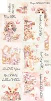 Дизайнерски елементи за изрязване "Girl&Curl-Mix", Craft o'Clock