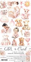 Дизайнерски елементи за изрязване "Girl&Curl-Mix", Craft o'Clock
