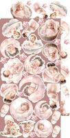 Дизайнерски елементи за изрязване "Girl&Curl-Mix", Craft o'Clock