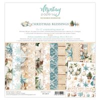 Дизайнерски хартии "Christmas Blessings", 30см, Mintay Papers