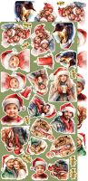 Дизайнерски елементи за изрязване "Christmas Everywhere-Flowers and more", Craft o'Clock