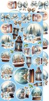 Дизайнерски елементи за изрязване "Cozy Winterland-Winter", Craft o'Clock