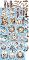 Дизайнерски елементи за изрязване "Cozy Winterland-Winter", Craft o'Clock