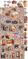 Дизайнерски елементи за изрязване "Vintage Sonata-Vintage", Craft o'Clock