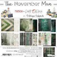 Дизайнерски хартии "The November Man", 20см, Craft o'Clock