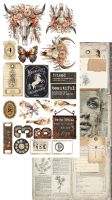 Дизайнерски елементи за изрязване "Junk Journal Natural Beauty", Alchemy of Art