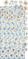 Дизайнерски елементи за изрязване "Something Blue-Mix", Craft o'Clock