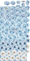 Дизайнерски елементи за изрязване "Something Blue-Mix", Craft o'Clock