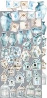 Дизайнерски елементи за изрязване "Something Blue-Mix", Craft o'Clock