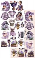 Дизайнерски елементи за изрязване "In Purple Color", Alchemy of Art