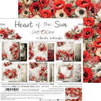 Дизайнерски хартии "Heart of the Sun", 20см, Craft o'Clock