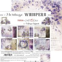 Дизайнерски хартии "Heritage Whispers", 20см, Craft o'Clock